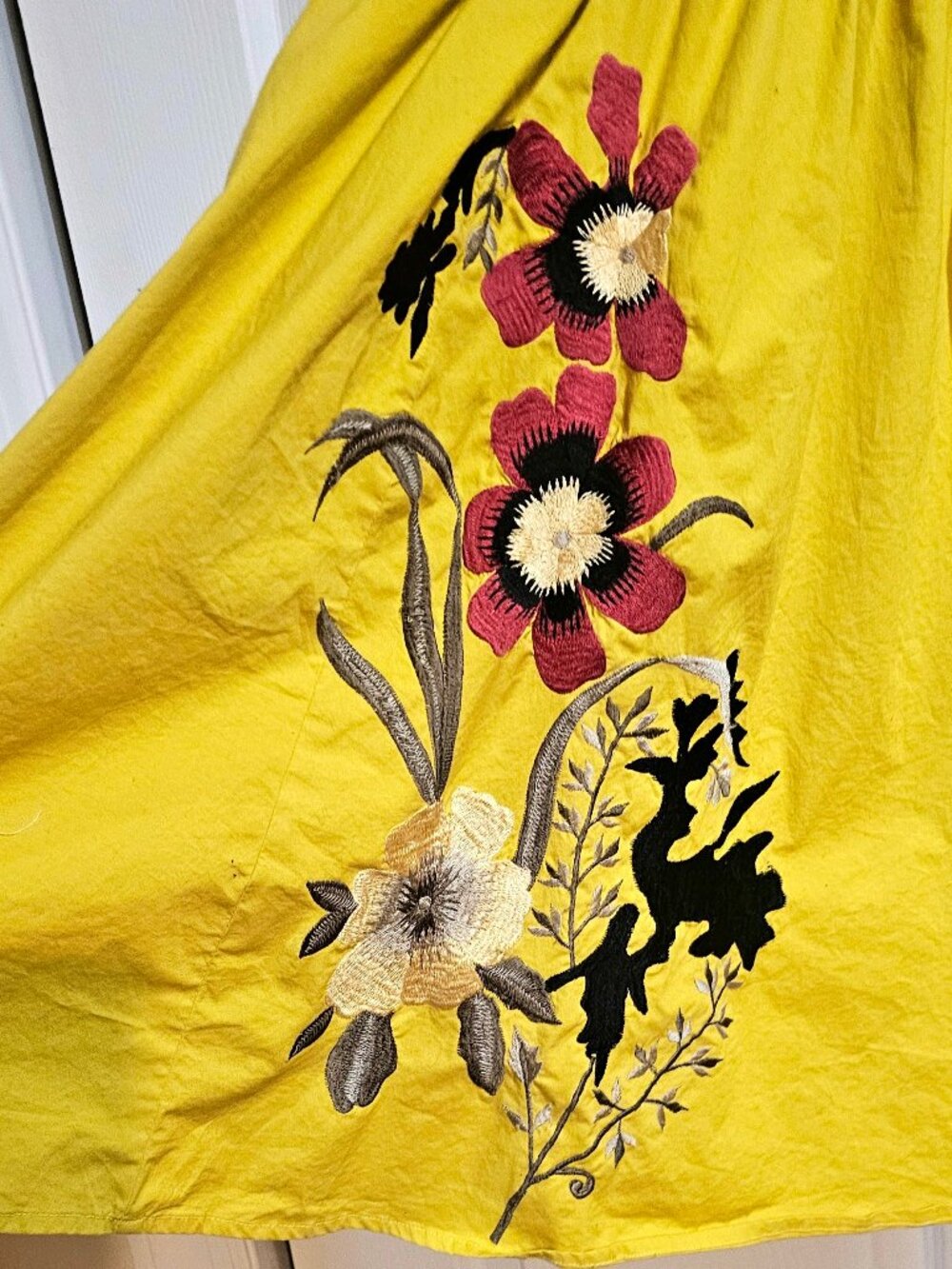 Retro-Inspired Girls from Savoy Sleeveless Dress w/ Exquisite Embroidery 16W - Picture 3 of 8